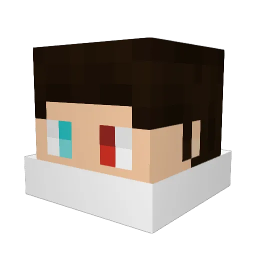 The_Legend27_XD Minecraft avatar head, 3D render
