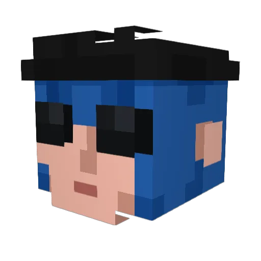 The_Legend_81 Minecraft avatar head, 3D render