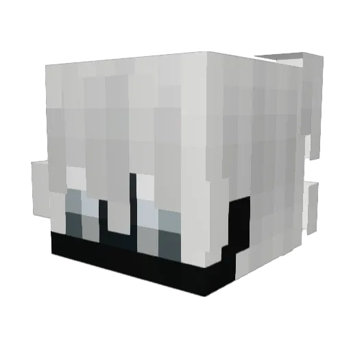The_LeoNZ Minecraft avatar head, 3D render