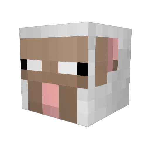 The_Letter_P Minecraft avatar head, 3D render