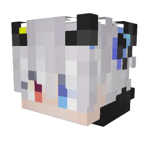 The_LittleDevil Minecraft avatar head, 3D render