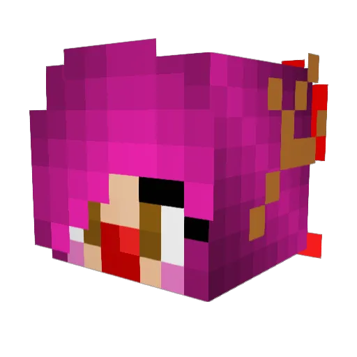 The_LittleLeague Minecraft avatar head, 3D render