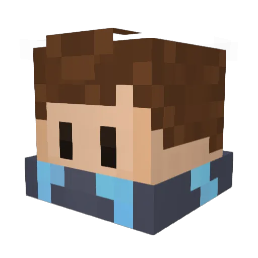 The_Lixx Minecraft avatar head, 3D render