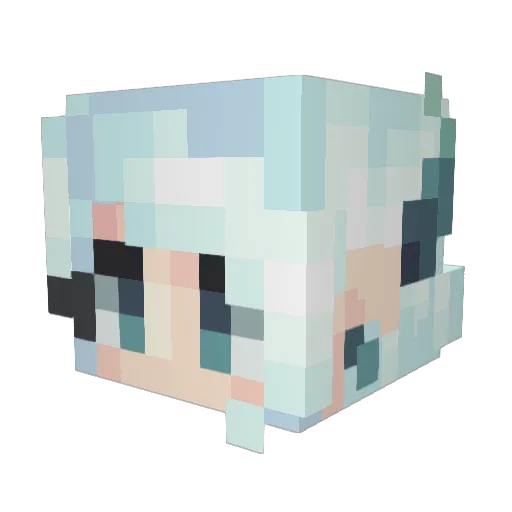The_Lunaris Minecraft avatar head, 3D render