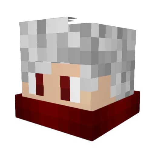 The_Lurking Minecraft avatar head, 3D render