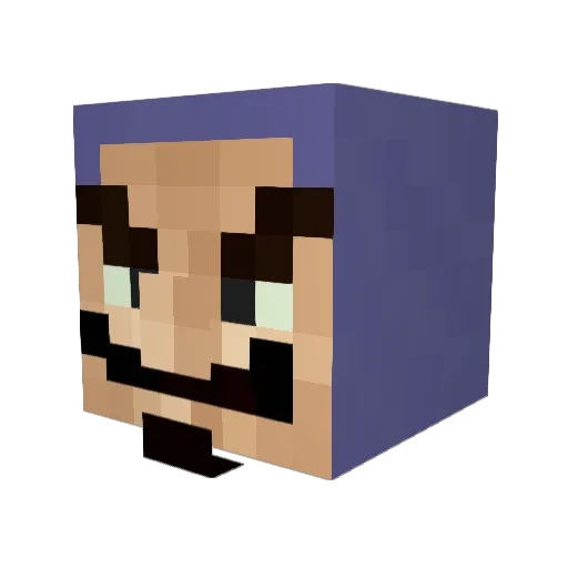 The_Lying_Wizard Minecraft avatar head, 3D render