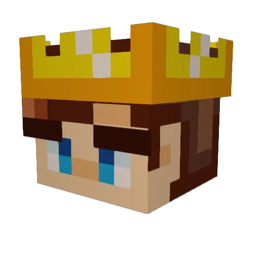 The_M4tt3o Minecraft avatar head, 3D render