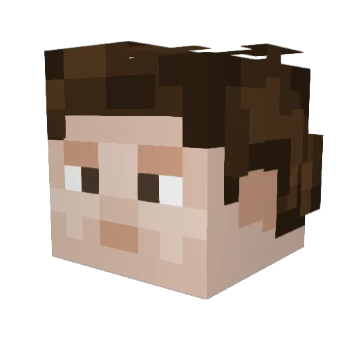 The_MAC_King Minecraft avatar head, 3D render