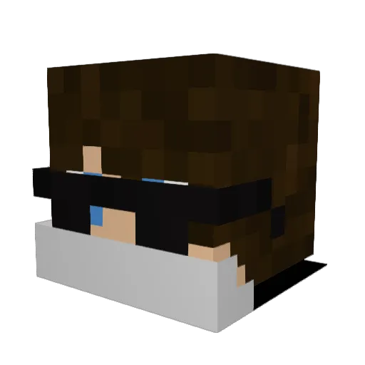 The_MMB Minecraft avatar head, 3D render