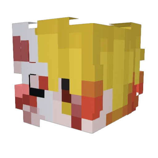 The_Mad_Raven Minecraft avatar head, 3D render