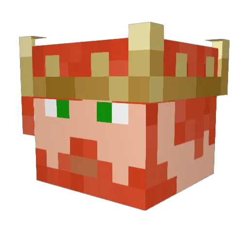 The_Man18 Minecraft avatar head, 3D render