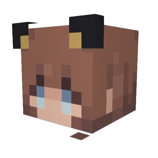 The_Mangoest Minecraft avatar head, 3D render