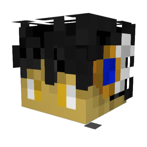 The_Marw Minecraft avatar head, 3D render