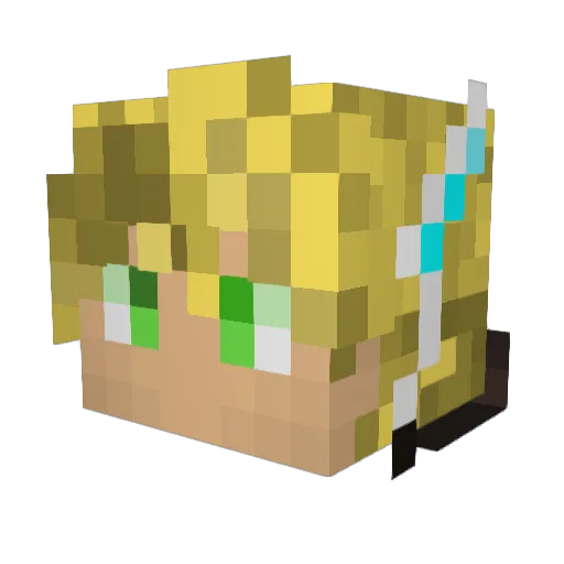 The_Master_11 Minecraft avatar head, 3D render