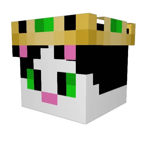 The_Master_Cat Minecraft avatar head, 3D render