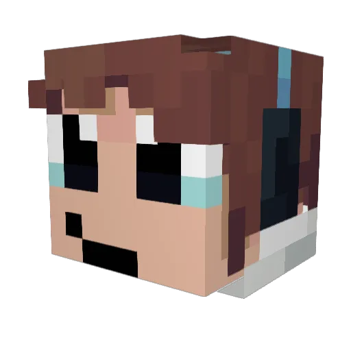 The_Meower_ Minecraft avatar head, 3D render