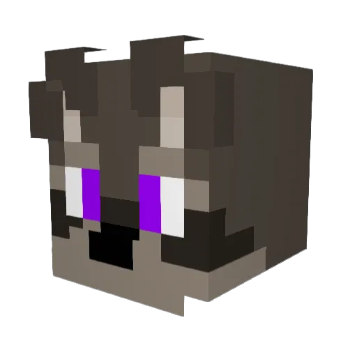 The_Merkend Minecraft avatar head, 3D render