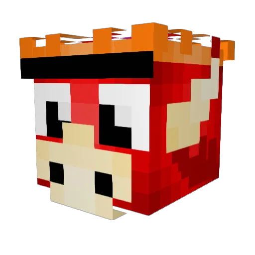 The_Micher Minecraft avatar head, 3D render