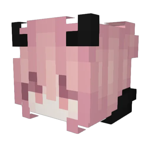 The_Milka Minecraft avatar head, 3D render