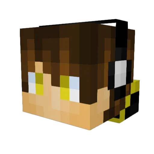 The_MindLess Minecraft avatar head, 3D render
