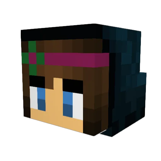 The_Momster Minecraft avatar head, 3D render