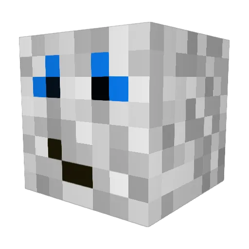 The_MoonMann Minecraft avatar head, 3D render