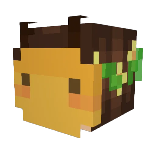 The_Moseley Minecraft avatar head, 3D render
