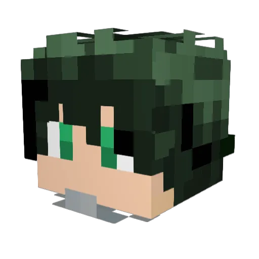 The_Mr_G Minecraft avatar head, 3D render