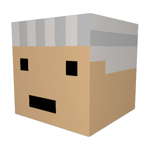 The_Muffinator Minecraft avatar head, 3D render