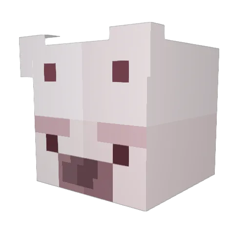 The_MuscleBear Minecraft avatar head, 3D render
