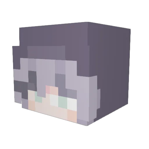 The_Nacha Minecraft avatar head, 3D render