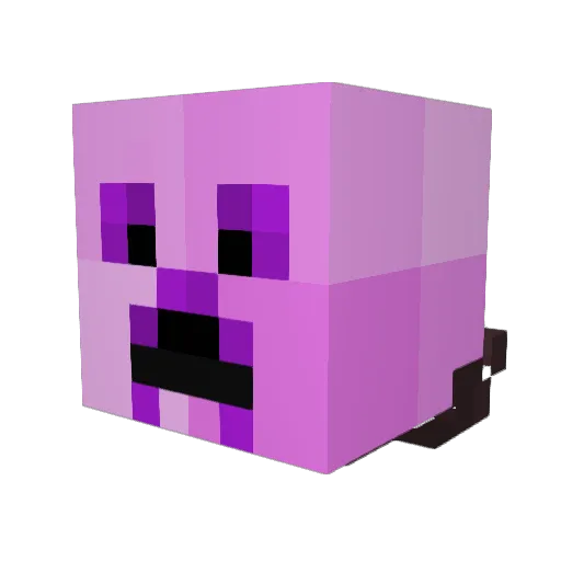 The_Name_is_E Minecraft avatar head, 3D render