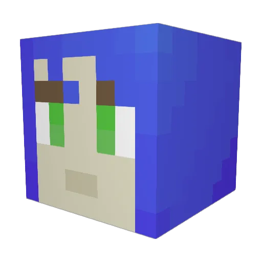 The_NeatNut Minecraft avatar head, 3D render