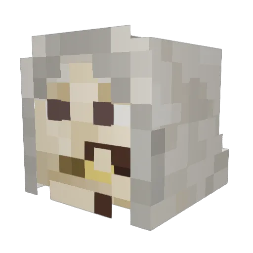 The_Nerb Minecraft avatar head, 3D render