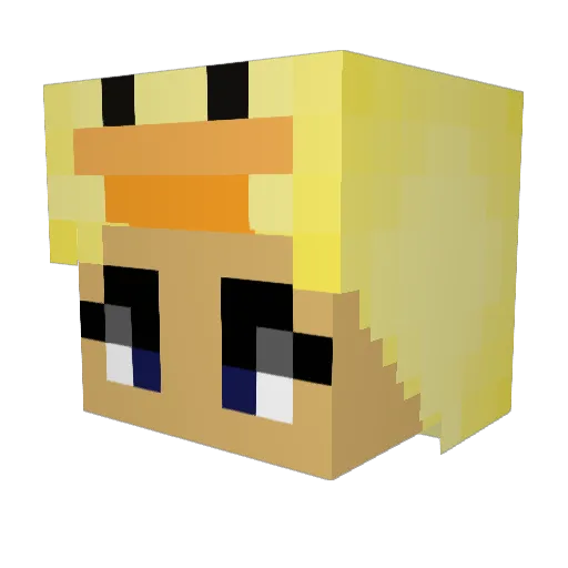 The_Nguyen Minecraft avatar head, 3D render