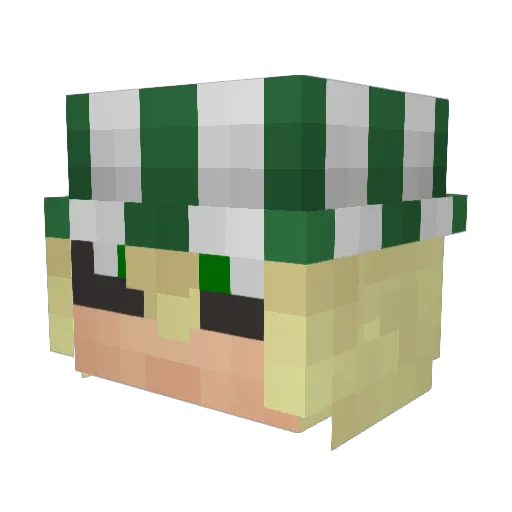 The_Nik Minecraft avatar head, 3D render