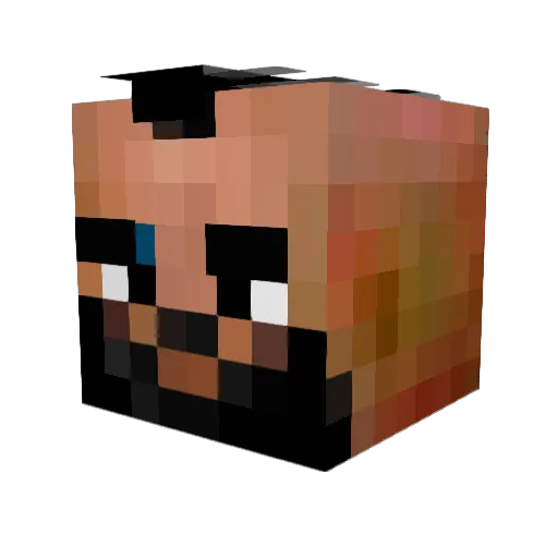 The_Nomad Minecraft avatar head, 3D render