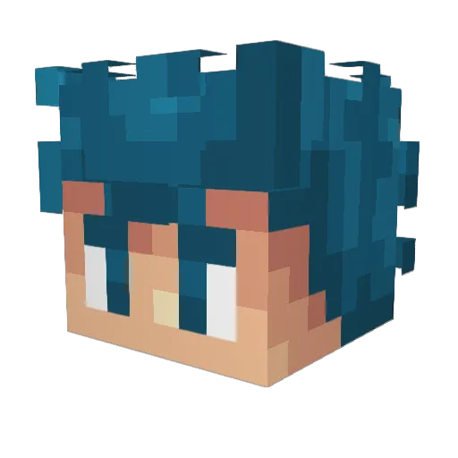 The_Nota Minecraft avatar head, 3D render