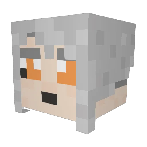 The_OSunGodO Minecraft avatar head, 3D render