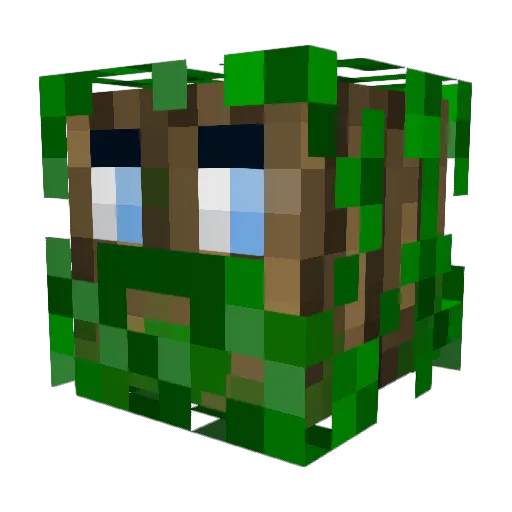 The_Oak_Tree_ Minecraft avatar head, 3D render