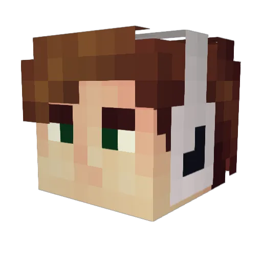 The_Official_LGN Minecraft avatar head, 3D render