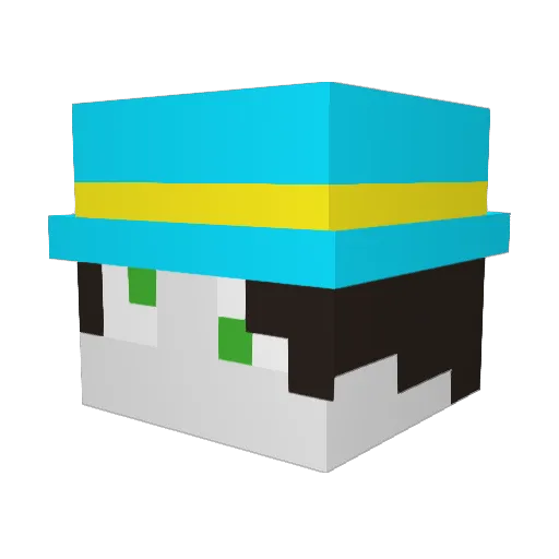 The_OnlyOne Minecraft avatar head, 3D render