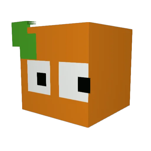 The_OrangeMC Minecraft avatar head, 3D render