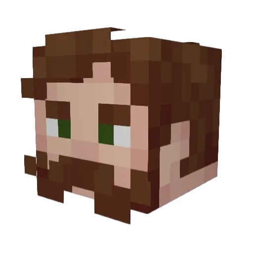 The_Over_dude Minecraft avatar head, 3D render