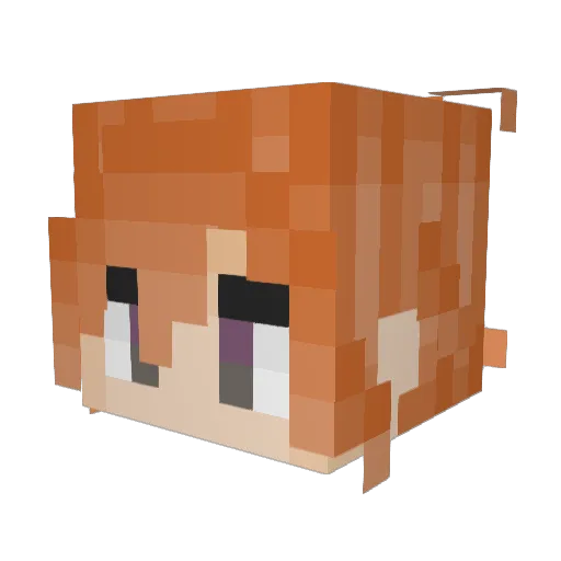 The_Overlord75 Minecraft avatar head, 3D render