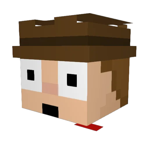 The_Pal Minecraft avatar head, 3D render