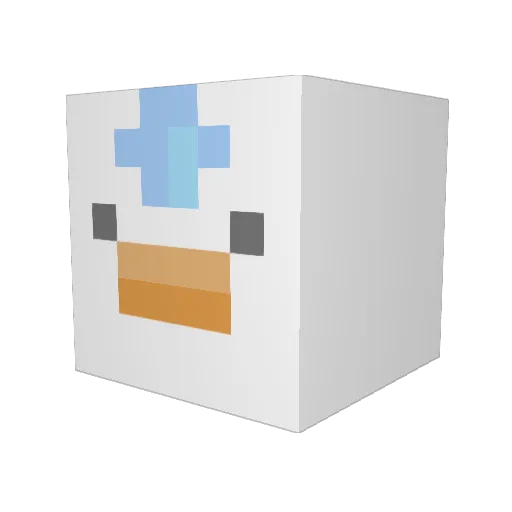 The_PanthereRose Minecraft avatar head, 3D render