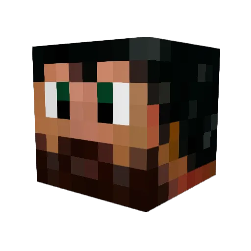 The_Partisan Minecraft avatar head, 3D render