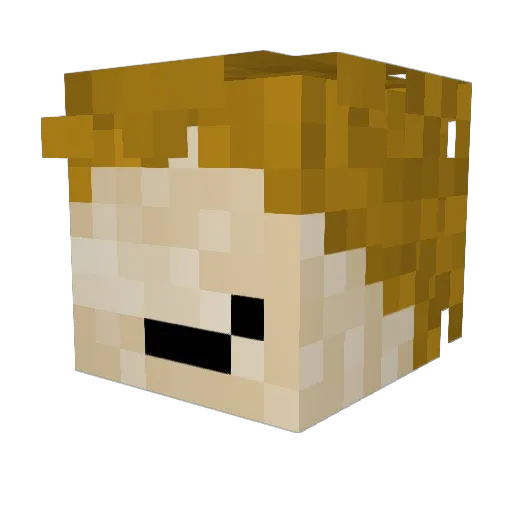 The_Pety Minecraft avatar head, 3D render