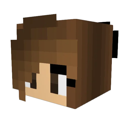 The_Potater Minecraft avatar head, 3D render